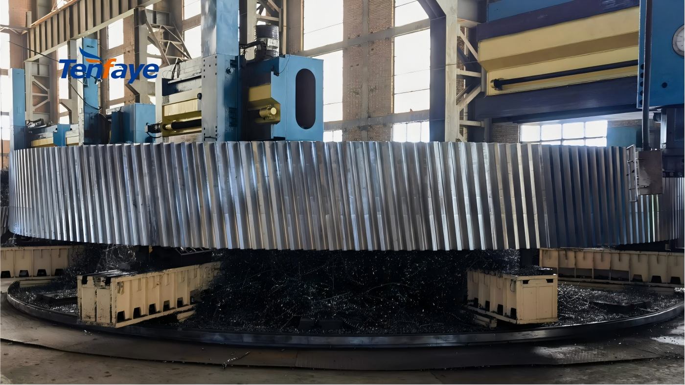 <Heavy Helical Girth Gear Castings: How Tenfaye Optimizes Drive Performance & Wear Life? - Tenfaye Steel Casting
